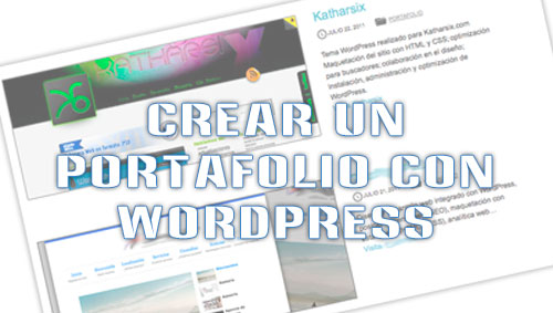 Crear portafolio WordPress