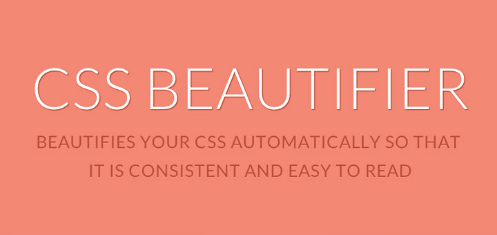 css beautifier