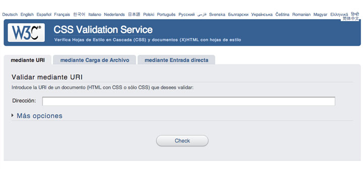 validador CSS
